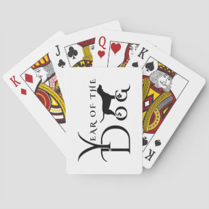 Year of the dog playing cards