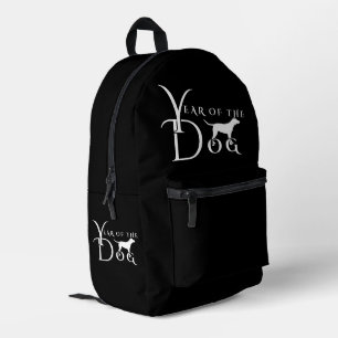 Year of the dog printed backpack