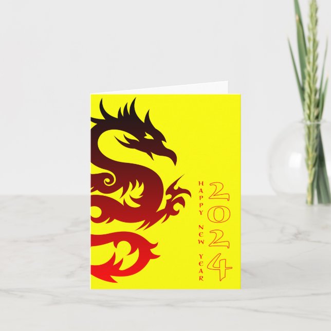 year of the dragon 2024 card (Front)
