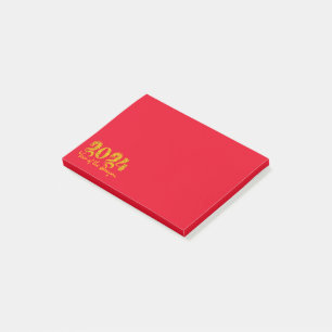 Year Of The Dragon 2024 Gold Post-it Notes