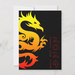year of the dragon 2024 holiday card