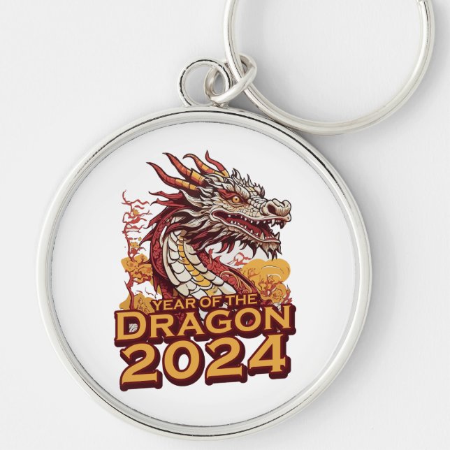 Year of the dragon 2024 key ring (Front)