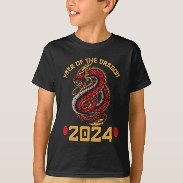 Year of the dragon 2024 Lunar year 2024 T-Shirt (Front)