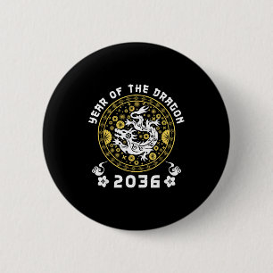 Year Of The Dragon 2036 Zodiac Chinese Lunar New Y 6 Cm Round Badge