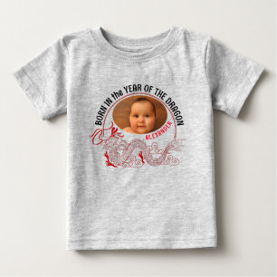 Year Of The Dragon Baby foto with name T-Shirt