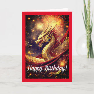 Year of the Dragon Birthday Card