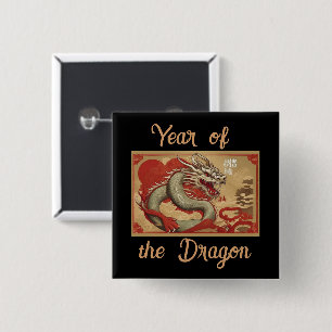 Year of the Dragon Button