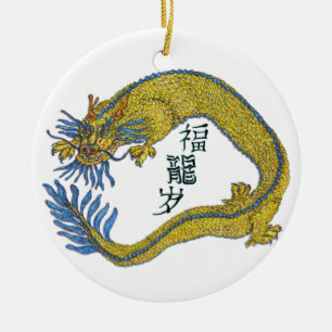 Year of the Dragon Ceramic Tree Decoration