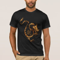 Year of the "DRAGON" Chinese Gold Dragon & Kanji