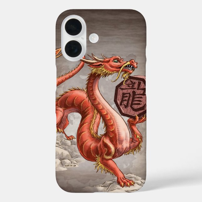 Year of the Dragon Chinese Zodiac Art iPhone Case (Back)