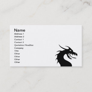 Year of the Dragon - Dragon Head Business Card