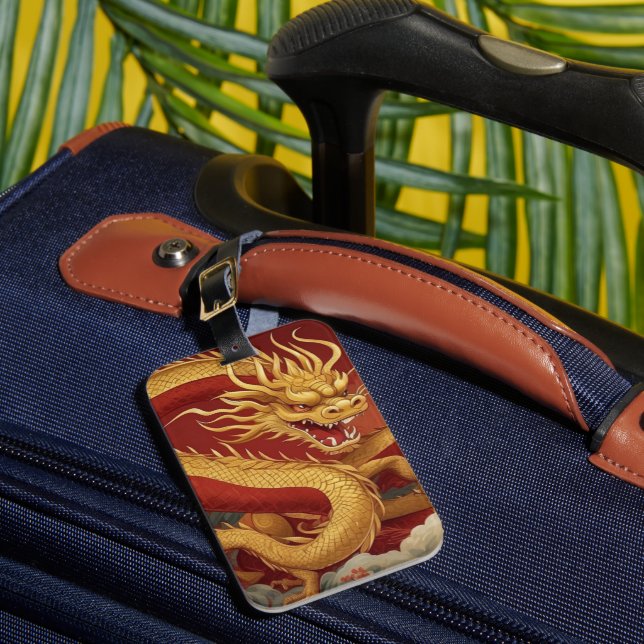 Year of the Dragon Luggage Tag (Front Insitu 1)
