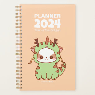 Year of the Dragon Mochi 2024 Cute Kawaii Puppy  Planner