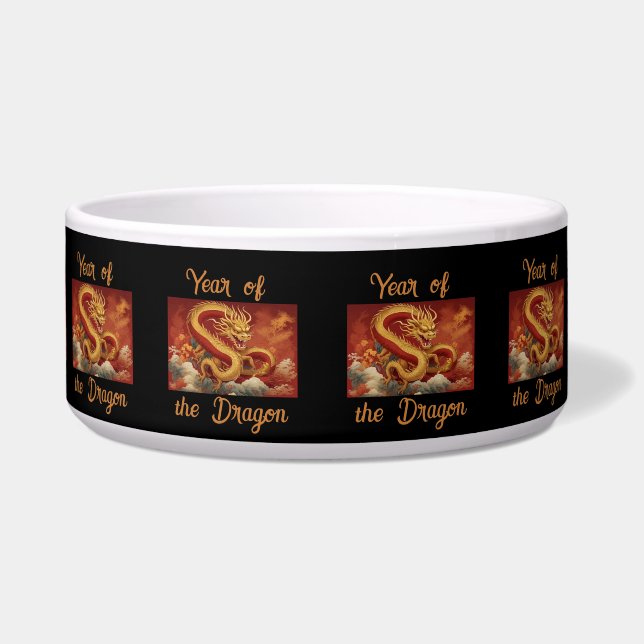 Year of the Dragon Pet Bowl (Front)