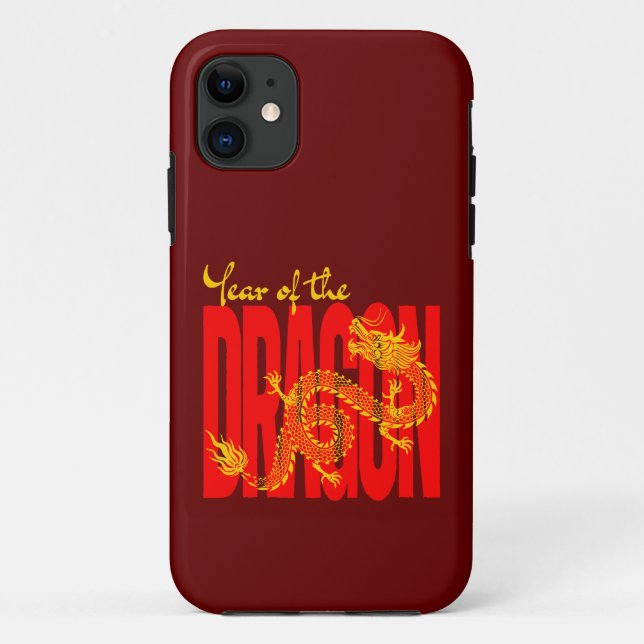 Year of the Dragon Red Gold Case-Mate iPhone Case (Back)