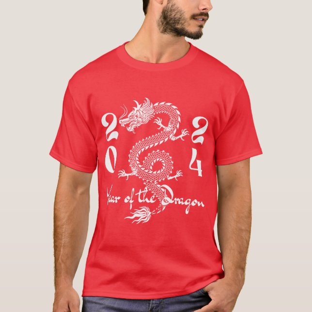 Year of the Dragon White T-Shirt (Front)