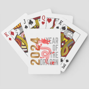 Year of the Dragon Year 2024 Chinese zodiac Playing Cards