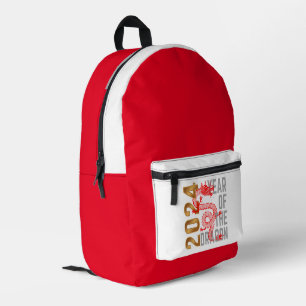 Year of the Dragon Year 2024 Chinese zodiac Printed Backpack