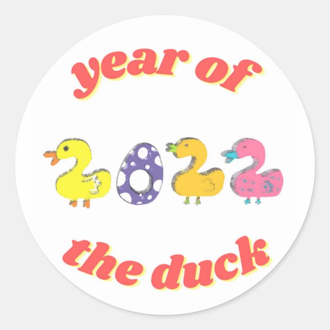 Year of the Duck sticker (Front)