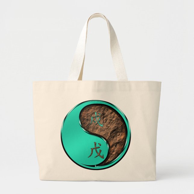 Year of the Earth Dog Large Tote Bag (Front)