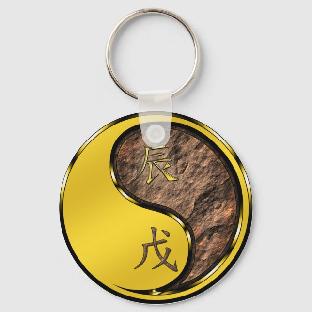 Year of the Earth Dragon Key Ring (Back)