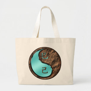 Year of the Earth Snake Large Tote Bag