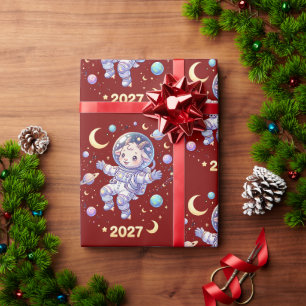 Year Of The Fire Goat 2027 Lunar New Year Zodiac Wrapping Paper