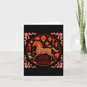 Year of the fire horse 2026 chinese zodiac 1966 card