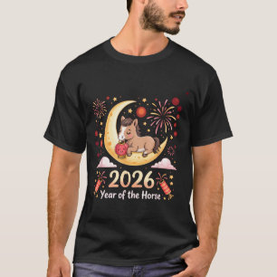 Year Of The Fire Horse 2026 Festive Chinese New Ye T-Shirt