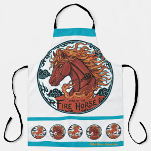 Year of the Fire Horse Apron