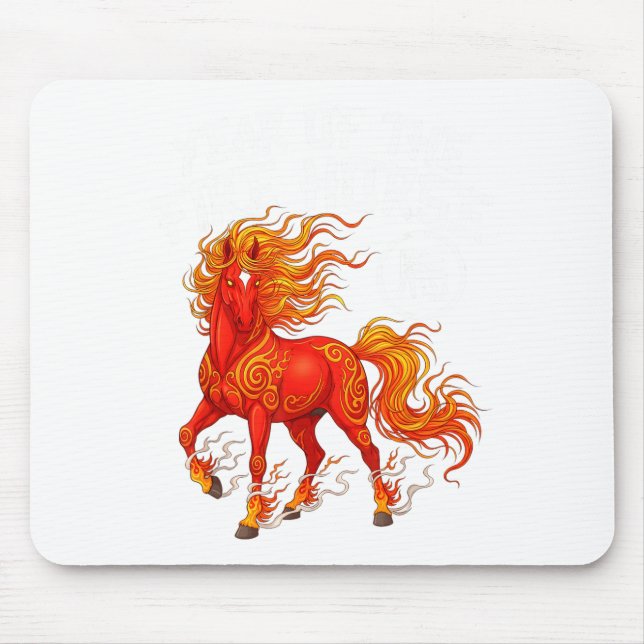 Year Of The Fire Horse Chinese New Year 2026 Zodia Mouse Pad (Front)