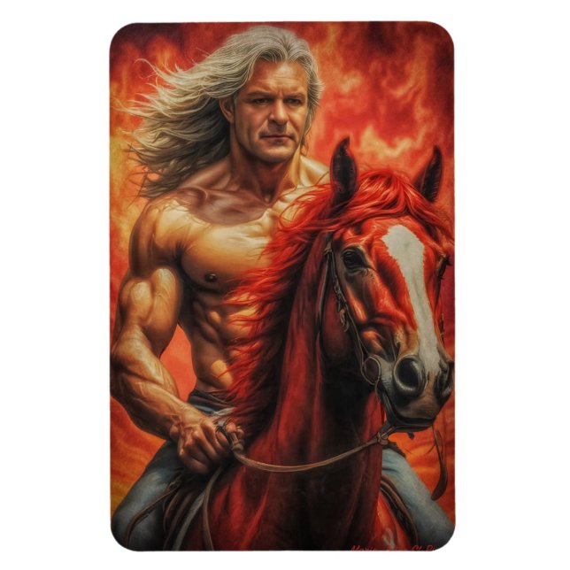 Year of the Fire Horse: Embrace The Journey! Magnet (Vertical)
