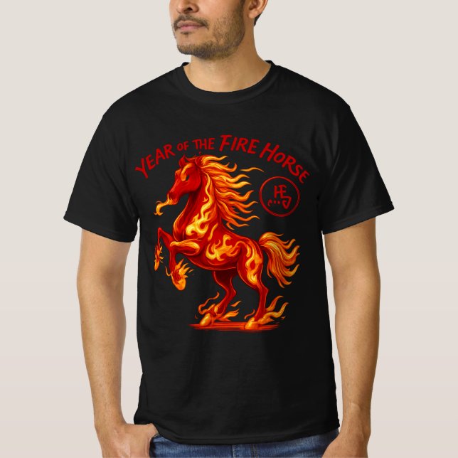 Year of the Fire Horse  T-Shirt (Front)