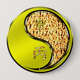 Year of the Fire Monkey 10 Cm Round Badge
