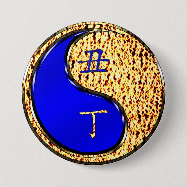 Year of the Fire Ox 7.5 Cm Round Badge (Front)