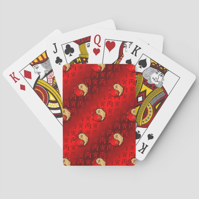 Year of the Fire Tiger Playing Cards (Back)