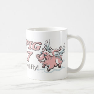 Year of the Flying Pig 2007 3 Coffee Mug