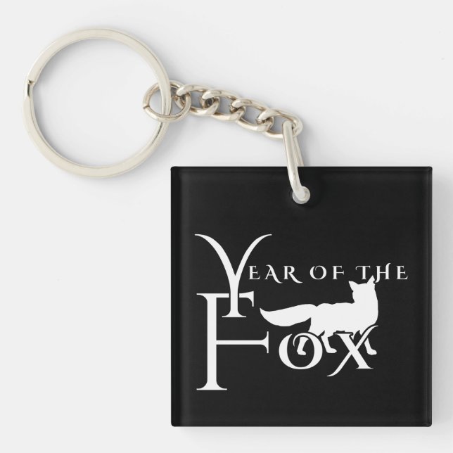 Year of the fox key ring (Front)