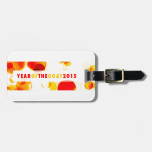 year of the goat 2015 (bokeh) luggage tag
