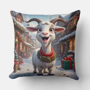 🎄 Year Of The Goat 2027 Christmas Gift Idea 🐐 Cushion