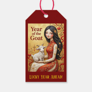 Year Of The Goat 2027 Gift Tag Lunar New Year