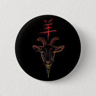 year of the goat 6 cm round badge