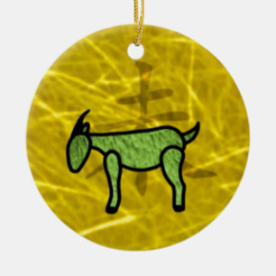 Year of the Goat Ceramic Tree Decoration