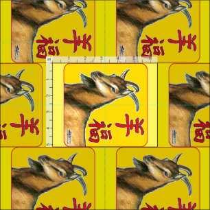 Year of the Goat-Good Luck! Fabric