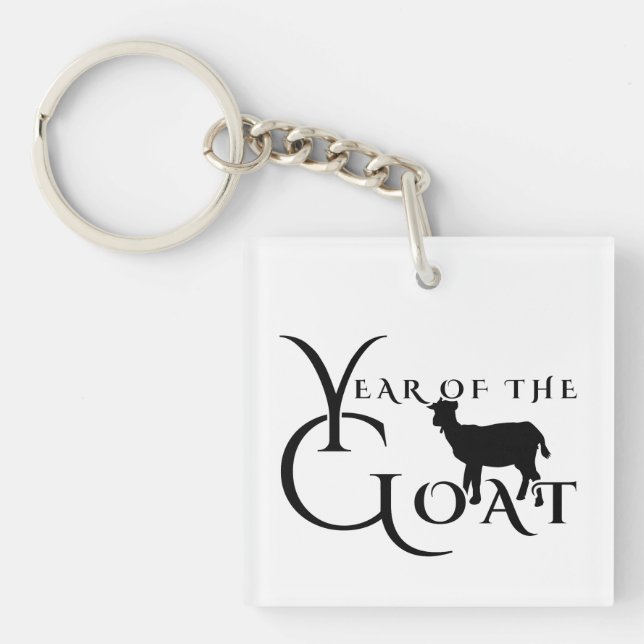Year of the goat key ring (Front)