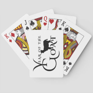 Year of the goat playing cards