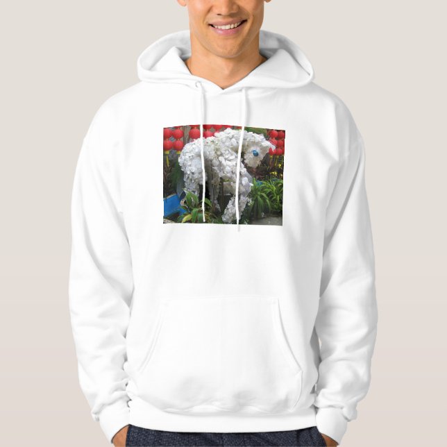 Year of the Horse | 春節馬 ... Chinese Flower Topiary Hoodie (Front)