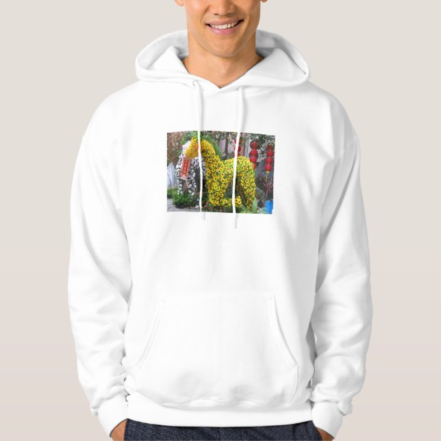 Year of the Horse | 春節馬 ... Chinese Flower Topiary Hoodie (Front)