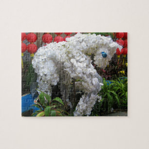 Year of the Horse   春節馬 ... Chinese Flower Topiary Jigsaw Puzzle