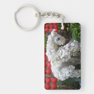 Year of the Horse 春節馬 ... Chinese Flower Topiary Key Ring